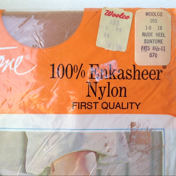 Gaytone 1 pair VTG Nylon Thigh High Hosiery Stocking Suntone NWT - Picture 6 of 9